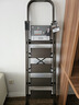 奥鹏梯子家用五步折叠梯加厚铝合金室内户外登高爬梯楼梯人字梯工程梯 实拍图