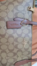 蔻驰（COACH）【品牌直供】女士中号托特包单肩手提包卡其色拼棕色4455 实拍图