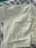 马登工装美式300G重磅纯棉T恤男米白色圆领长袖春秋打底衫男士卫衣 米白色 XL 实拍图