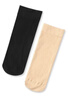 浪莎丝袜女短袜春秋季中厚天鹅绒中筒袜黑肉色加厚防勾耐磨抗菌袜子女 实拍图