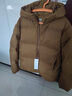 优衣库女装无缝羽绒连帽外套/冰雪羽绒无缝款科技保暖外套469896 31 米色 S /155/80A 实拍图