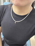 QMXD2mm细施家3mm小米珠珍珠项链女锁骨链颈链人造珍珠生日礼物情人节 4MM项链（百分之90人选择） 实拍图