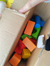 Hape(德国)婴幼儿童拼搭木质积木玩具40粒彩虹积木宝宝生日礼物E8321 实拍图