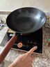 炊大皇炒锅铁锅健康0无涂层蜂窝纹32cm家用炒菜锅玄铁XT32CGH 实拍图