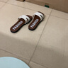 平底拖鞋女夏外穿时尚法式女士配裙子外出海边沙滩H带一字拖凉拖 白色 38-39 实拍图
