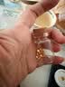 喜上眉梢足金999重工古法金珠散珠3D硬金光面磨砂黄金转运珠圣诞节礼物女 0.8g【5mm光面珠两颗】 实拍图
