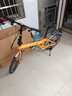 邦德·富士达 折叠自行车男女式铝合金禧玛诺7级变速碟刹超轻迷你学生便携单车 芒果黄 20英寸 实拍图