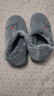 惠夫人棉拖鞋男厚底冬季韩版家居家情侣室内包跟防滑保暖冬天月子拖女 字母全包 深灰 44-45 (适合43-44码穿) 实拍图