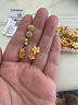 周六福黄金耳钉女雪花耳圈耳饰生日礼物计价A099578 一对 约1.42g  晒单实拍图