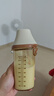 奶爸爸（Nicepapa）翻盖吸管奶瓶1-3岁宽口径PPSU咬吸12个月以上宝宝带重力球240ML 实拍图