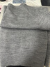 优衣库女装精纺美利奴羊毛圆领针织衫/短袖通勤25秋冬新款478335 05 天灰色 XL 实拍图