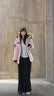 波司登（BOSIDENG）反季极寒鹅绒羽绒服男女情侣同款加厚大毛领保暖抗风外套 雪樱粉1862 -充绒量+30%左右-700+高蓬鹅绒 L 170/92A 体重约120-130斤-卡码拍大 实拍图
