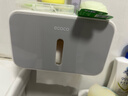 ecoco意可可卫生间抽纸盒纸巾盒厕所纸盒卫生纸置物架厕纸盒免打孔防水纸巾架 星空灰【单层-升级挂纸杆】 实拍图