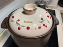 苏泊尔（SUPOR）砂锅陶瓷煲中药煎药煲仔饭煲汤锅耐高温干烧不裂燃气灶炖锅6.0L 实拍图