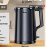 美的（Midea）烧水壶电热水壶双层防烫全钢食品级304一体无缝内胆电热水壶家用1.7L大容量SH17X2-301 实拍图