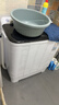 奥克斯（AUX）洗衣机半自动家用双缸双桶大容量小型租房宿舍波轮双杠强力去污省水电 【国补】13公斤【洗8+脱5+终身联保】黑色 实拍图