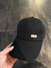 【热巴同款】加大棒球帽帽子男女大头围显脸小春夏字母百搭棒球帽 侧标-黑色 实拍图