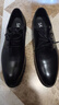 沙驰男鞋 简约商务皮鞋时尚弹软男士皮鞋百搭时尚精英气派正装皮鞋 黑色 402082057Z 40 欧码（国码41） 实拍图
