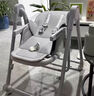 巧乐熊宝宝餐椅婴儿餐椅6个月以上婴幼儿餐桌椅家用儿童椅子可折叠0-3岁 S700简易安装 【摇篮】摩登灰 实拍图