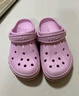 卡骆驰（CROCS）贝雅卡骆班儿童洞洞鞋沙滩鞋男女童包头拖鞋/207018/207019 芭蕾粉/糖果粉-6TG 26 (155mm) 实拍图