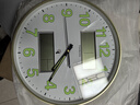 Timess挂钟客厅钟表万年历温湿度夜光闪波钟表挂墙时钟家用表35cm 实拍图