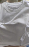 拇指白小T【断码清仓】长袖T恤春秋舒适纯棉白男上衣百搭打底衫 皓白 2XL 实拍图