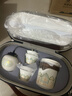瓷牌茗茶具（cipaiming teaset）旅行茶具套装户外便携式陶瓷快客杯一壶四杯办公室功夫茶壶泡茶 白古茗1壶4杯+罐盘+棕皮包+巾夹 实拍图
