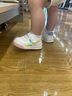 泰兰尼斯秋季学步鞋男宝宝鞋子女童婴儿鞋透气软底机能鞋白/粉（超纤）20 实拍图