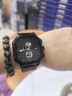 冠琴（GUANQIN）手表男机械表全自动男表瑞士工艺商务运动学生防水品牌男表礼物 大爆炸-网带全黑 SY款 实拍图