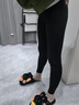 猫人加绒鲨鱼裤女外穿秋冬季加厚保暖紧身瘦腿黑色高腰瑜伽芭比打底裤 实拍图