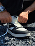 安踏元年2.0丨板鞋男厚底学生小白鞋情侣复古潮流增高运动鞋休闲鞋 实拍图