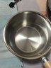双枪奶锅316L不锈钢婴儿宝宝辅食小奶锅汤锅雪平蒸锅加厚带蒸笼 20cm 实拍图