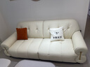 冬熊棉花糖真皮沙发法式奶油风客厅小户型轻奢白色钢琴键云朵沙发 【三人位2.2米】 头层真皮【豪华版】乳胶+4CM紫罗兰海绵 实拍图