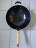 膳福记（shanfuji）传统老式生铁锅炒锅无涂层不粘锅农村家用铸铁平底燃气灶炒菜锅具 32圆底（送开锅服务） 32cm 实拍图