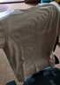 MARKLESS【安心品质】纯棉亲肤T恤男士纯色短袖打底衫5630 楠木茶 2XL 实拍图