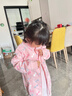 戴维贝拉（DAVE＆BELLA）春秋儿童外套男童秋装女童宝宝衣服童装男孩婴儿摇粒绒棒球服服装 粉色糖果【DB396-D】 140 cm（建议身高130-140cm） 实拍图