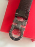 菲拉格慕（Ferragamo）腰带男士商务双面板扣皮带牛皮 3.5CM宽 七夕节礼物 送男友礼盒装 黑棕荔枝纹/枪色扣679710-689134 实拍图