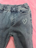 巴拉巴拉童装儿童牛仔裤女童时髦洋气喇叭裤秋季长裤百搭舒适裤子 牛仔中蓝88201 110 实拍图