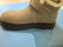 百丽（Belle）复古皮带扣雪地靴女2025冬新商场同款厚底加保暖短靴E4K1DDD5 灰色 37 晒单实拍图