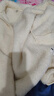优衣库女装男装长绒摇粒绒拉链茄克/长袖外套夹克冬新款479611 01 乳白色 M 实拍图