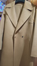 尚都比拉长款100%羊毛大衣女冬季高级感收腰双面毛呢外套 驼色 S  实拍图