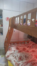 临稚胡桃木 儿童上下床实木高低床双层床上下铺床两层木床子母床 爬梯高箱款 上铺宽1.4米下铺宽1.6米 实拍图