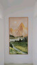墨派（Mopai）玄关装饰画竖版现代简约走廊过道背景墙壁画入户轻奢挂画免打孔 背靠金山 80*160cm晶瓷+铝合金边框 实拍图