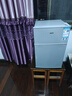 奥克斯（AUX）家用双门迷你小型冰箱 冷藏冷冻保鲜小冰箱 宿舍租房节能电冰箱 【国家补贴】BCD-24K118 基础款 银色 实拍图