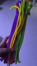 彩色毛根手工编织马卡龙色扭扭棒幼儿园手工diy儿童制作毛绒条幼教手工课材料编织花朵小动物多彩扭扭棒 深色系混色100根/捆 实拍图