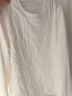 蕉下（beneunder）长袖T恤男士卫衣气绒服保暖打底衫圆领宽松舒适CL010沁柔白2XL 实拍图