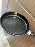 【亏本清仓】韩式麦饭石色不粘锅平底锅铁锅电磁炉不带盖 【经济实用】黑色 18cm 实拍图