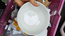 纯白陶瓷汤碗甜品碗沙拉碗新款陶瓷高档面碗家用碗直口大容量汤碗 纯白6英寸直口碗【4只装】 实拍图