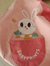 贝瑞加（Babyprints）宝宝罩衣女儿童围裙吃饭反穿衣学生画画围兜饭兜防水透气 粉兔 实拍图