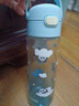 膳魔师（THERMOS）儿童水杯tritan直饮杯男女小学生开学必备小熊猫塑料水壶600ml蓝 实拍图